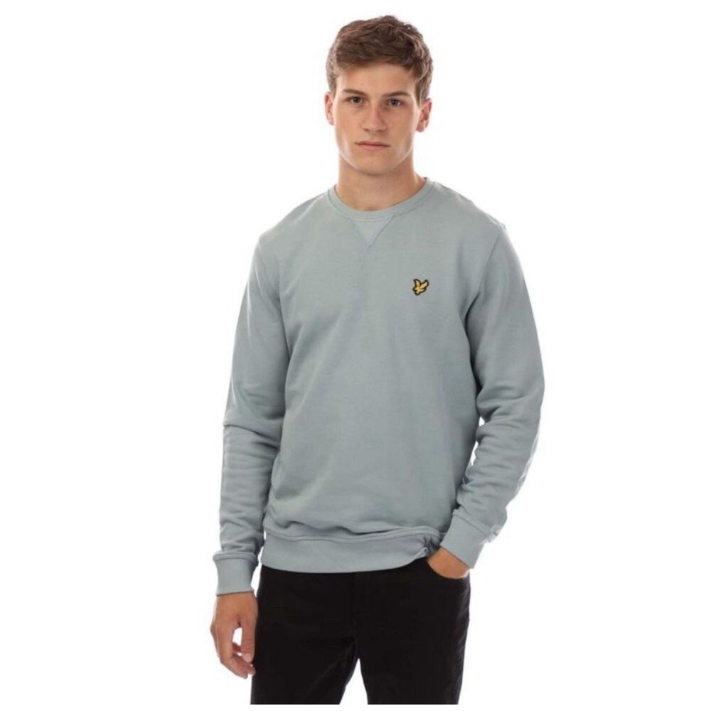 Lyle & Scott Men's Crew Neck Sweatshirt‎ Gray Marl Medium Scotland Neutral Soft